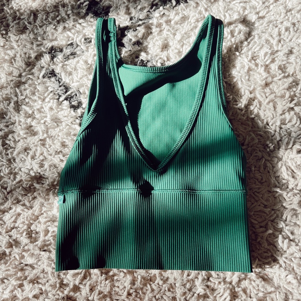 lululemon forest green power pivot tank